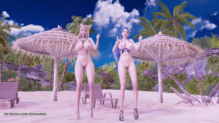 3D-Hentai Games: [MMD] Покоління дівчат - Свято Арі Кайса гаряча оголена танцювальна ліга легенд