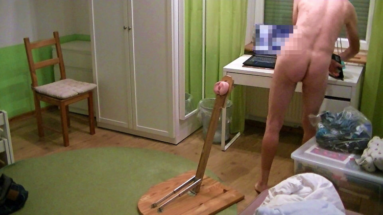 Mark Hannes: Fleshlight Pussy Stand Fuck Masturbation