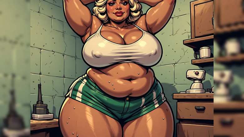 AI Porn: Arte bbw paffuta