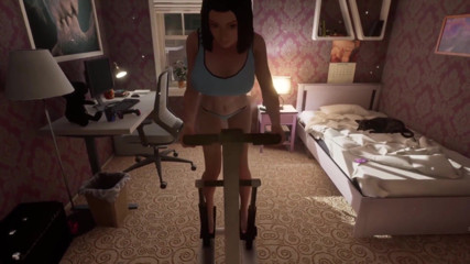 Wraith ward: Sexy Brunette has a Workout day
