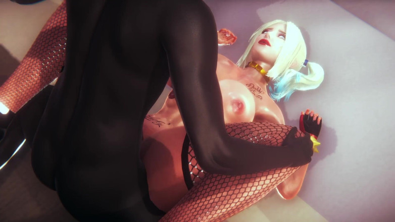 Slifer: Harley Quinn fute o pulă neagră mare