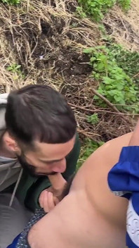 Curious Hetero - First Gay Blowjob by Cocksucker