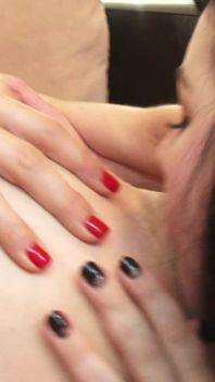 Two Brunett Lesbians Bring Blond MILF to Orgasm