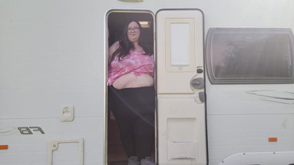 SSBBWLadyBrads: Caravan tiny door part 2