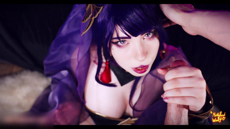 MollyRedWolf: Raiden Shougun - escena de búsqueda secreta 4k - mollyredwolf