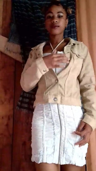 Black Teen Babe Stip for You