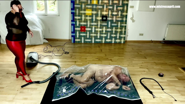 Mistress April: Dominatrix Mistress April - Vacumized and Sealed Slave