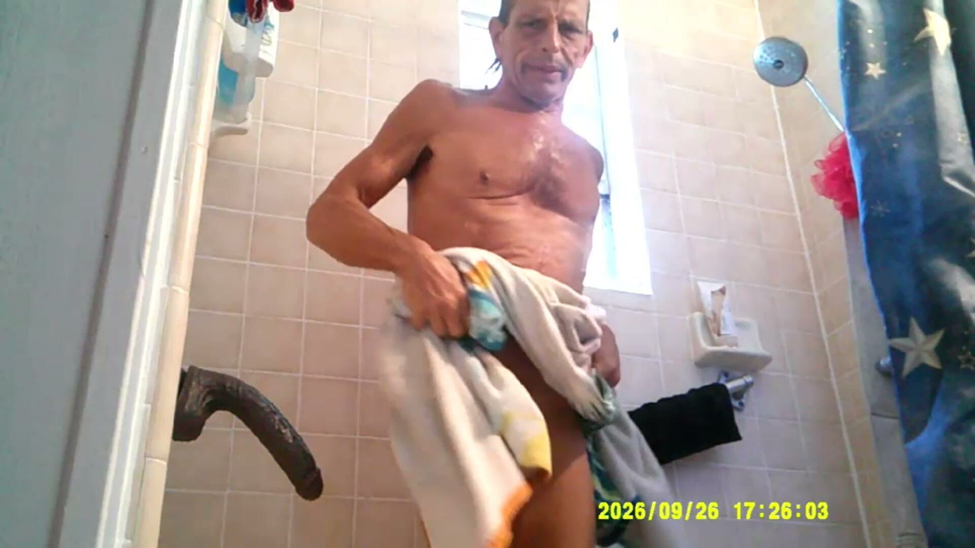 9-26-26 Naked After Tan Shower and Big Bad Leroy Brown Gets a Ride