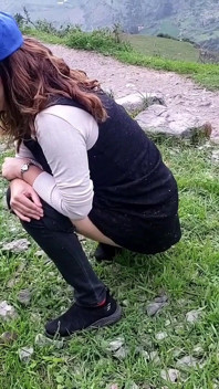 Dağda işiyor