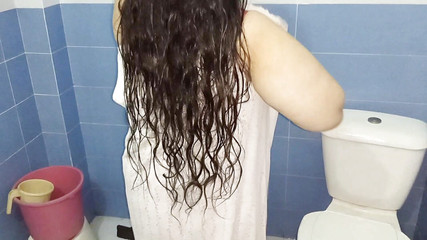 Netu: Nádherná bbw Desi Sexy baculatá Bhabhi Netu Nahá koupání se...