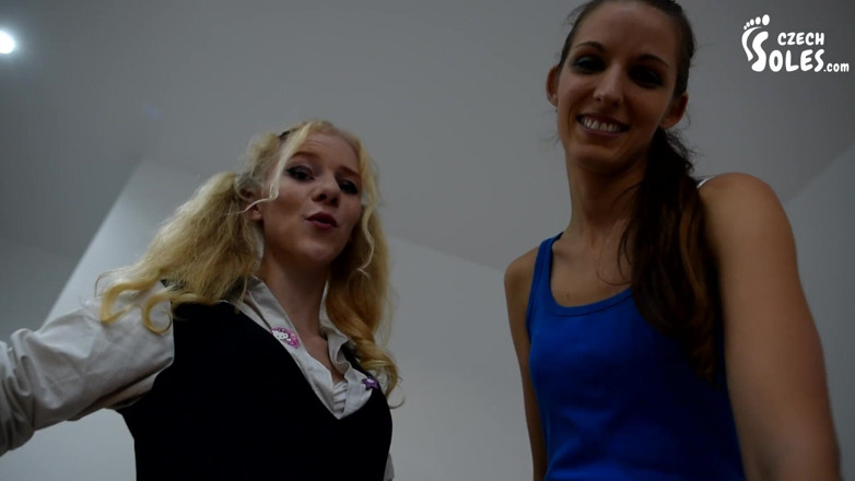 Czech Soles - foot fetish content: Foot Humiliated by Two Girls