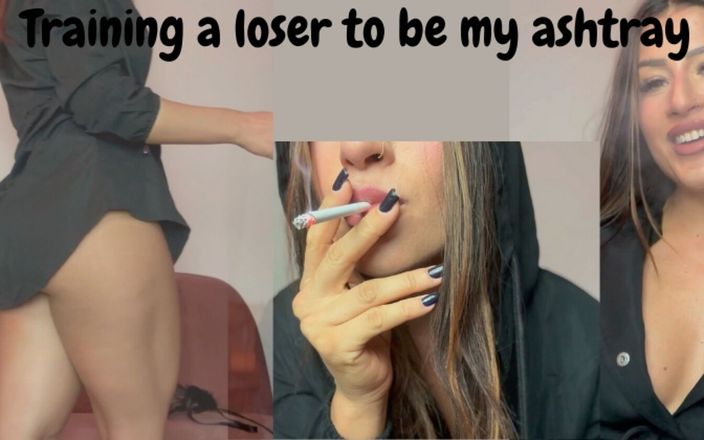 AnittaGoddess: Entraîner un loser à être mon ashtray