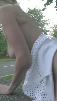 Blonde Angel Quickly Fucked in Public the Parking Lot!!
