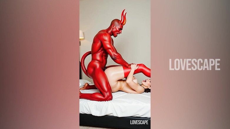 Lovescape: Demônios do inferno em frenesi duro de foda