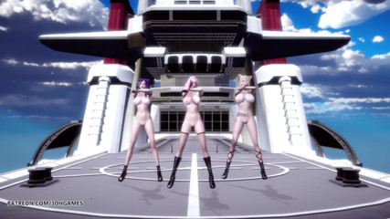 3D-Hentai Games: Helicopter naked dance Ahri Akali Kaisa Seraphine league of legends...