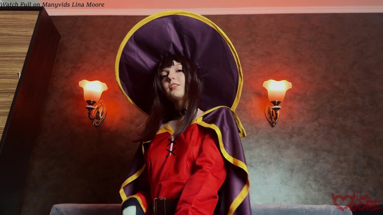 Lina Moore: O arqui-bruxo Megumin é uma menina pervertida que adora foder sua...