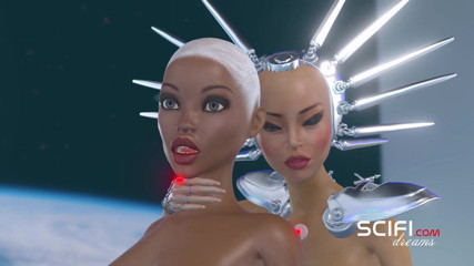 3dxpassion-transgender: ความต้องการไซไฟ ผู้หญิงผิวดำถูกเย็ดโดยดิ๊กเกิร์ลไซบอร์ก 3D ในยานอวกาศ