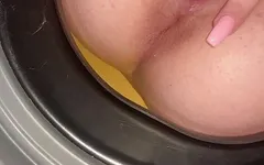 Inside my portable toilet