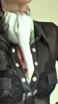 Styling an Ascot-style Satin Scarf - Part 1