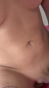 Huge Cock Latina Trans Gets Her Big Tits and Cock Out to Wank