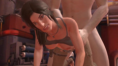 Wraith ward: Lara Croft bere obřího ptáka do zadku: Parodie Namb Raider