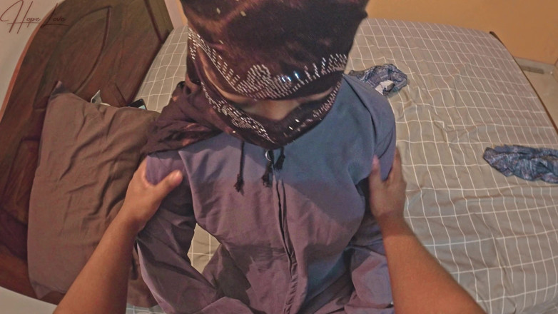 Hope Love: Hijabi Indonesian Girl Hides a Beautiful Body Inside Her Dress.