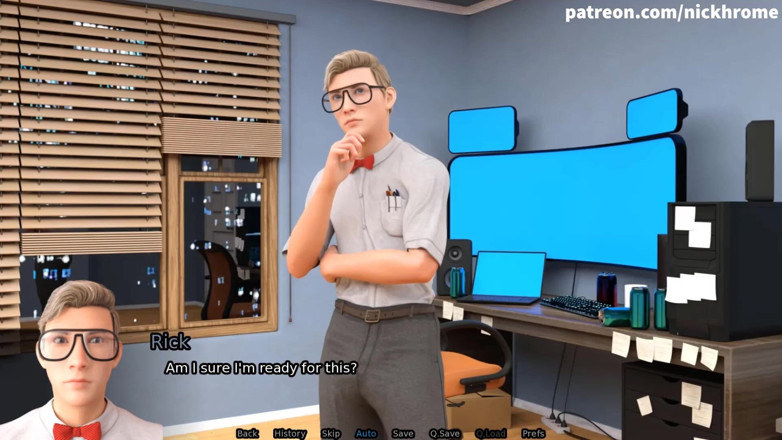 Visual Novels: SexBot 80 - studente dominato duro