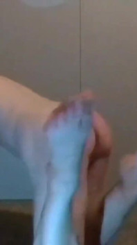 Showing off My Hungry Bootycheeks and Lickable Toes & Soles