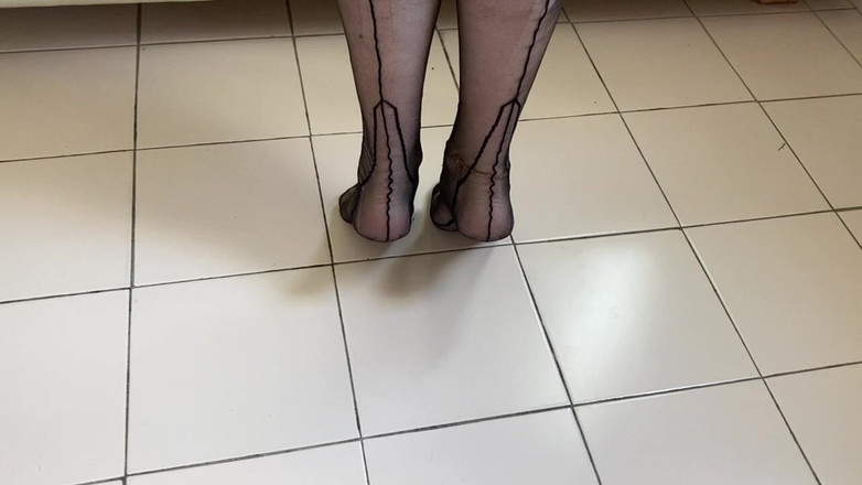 Aunty Sandra vintage girdle queen: ओसी गर्डल और अत्यंत पोशाक में आंटी