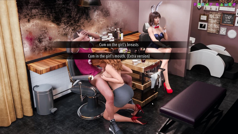 Porny Games: MILFS dari Sunville by L7team - seks bertiga di kedai cantik...