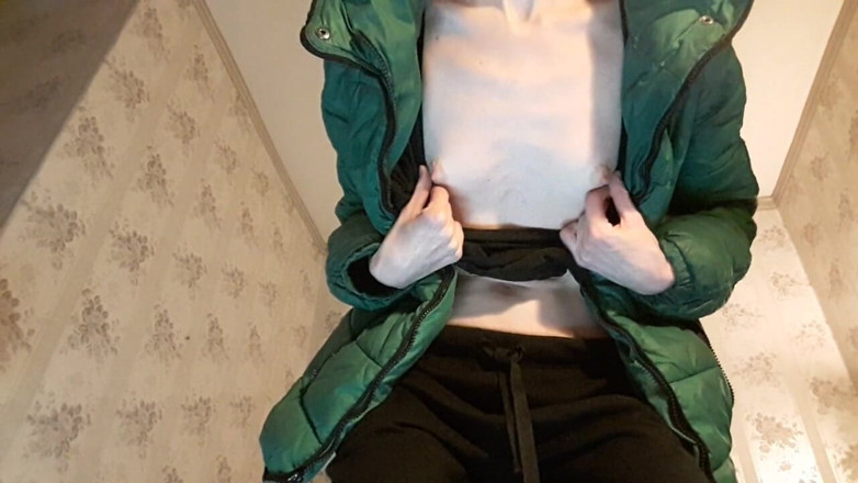 Christy G: Became so hot after the sport training, so she masturbates...
