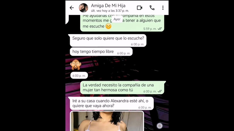 Armando Vicente: Jag hade en het chatt med min bästa väns styvdotter...