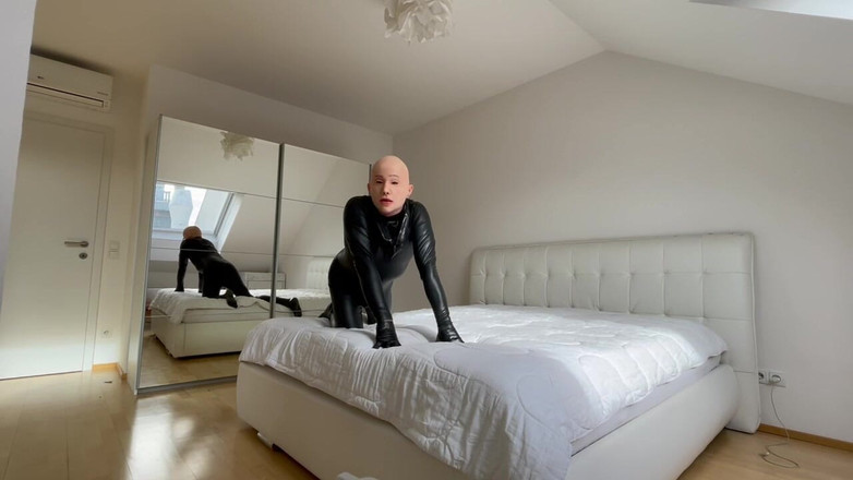 PervyLara: Black Rubberdoll Sissy