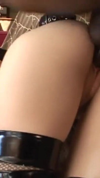 Fetish Porn with Young Blonde Slut Cumshot by Big Black Cock on Leather Boots