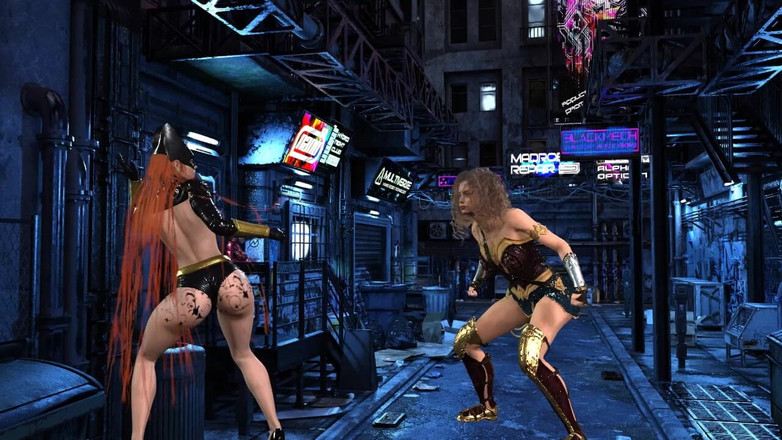 Mature Catfights and Sexfights: Bat Babe Vs Cat Lady