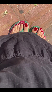 New Red Pedicure