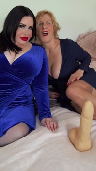 Two Big Boob MILFs Titty Fuck Fun