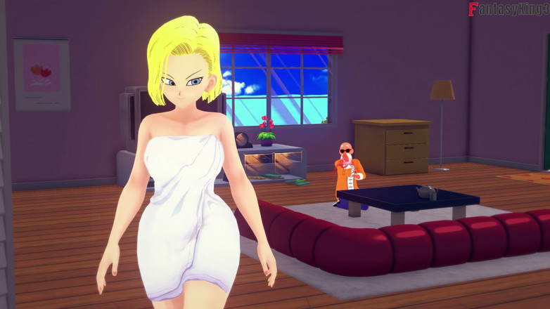 Fantasy king: Android 18 wacht in der Nacht auf, um Roshi zu ficken -...