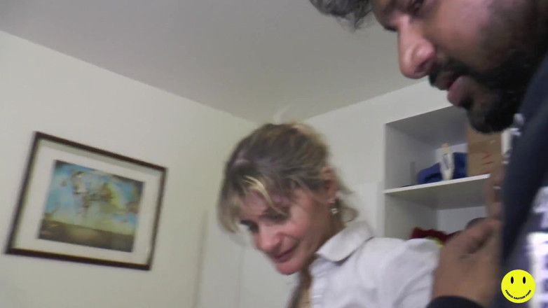French Amateur Porn: 40-year-old slut loves a big black cock