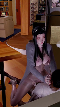 3D Hot Asian Stepmother Cheating with Her BBC Stepson