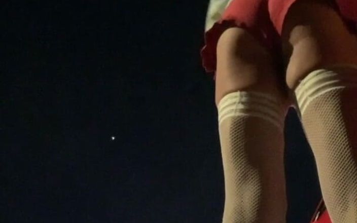 CindieLove: 7 Mins of Ass, Long Sexy Legs, Thigh-highs, Loves Truck...
