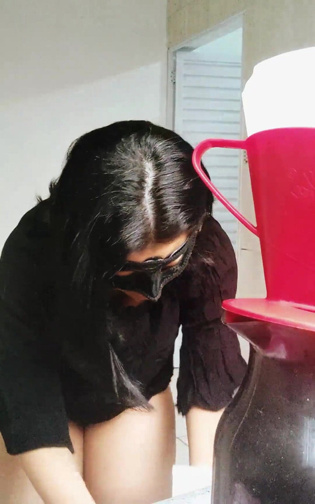 Mom Making Her Coffee (Zayra pink)