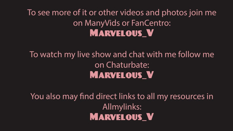 Marvelous V: Geiles sexy camgirl gibt mitglied kontrolle und er bringt sie...