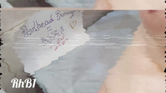 Redhead Bunny1: Amateur-paar badezimmer-sex und sperma auf große natürliche titten