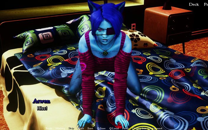 NSFW Gaming: 暗い妖精オフィーリアは、それなしで何年も経った後、ディックを処理できません(毛皮の家Ch16p6)