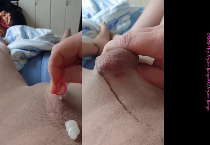 Carmen_Nylonjunge: Le préservatif froid ** Plaisir au sperme **