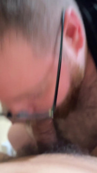 Sucking Asian Bear's Cock
