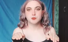 White Twink Crossdresserkitty Alone at Home Making Hot Performance