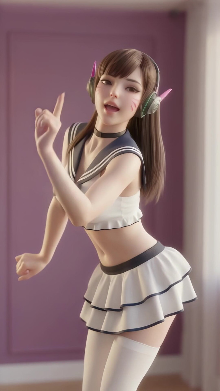 3D-Hentai Games: D.va's Bubbly Dance (girls' Generation - Gee)