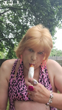 Sucking on a Popsicle Outside!